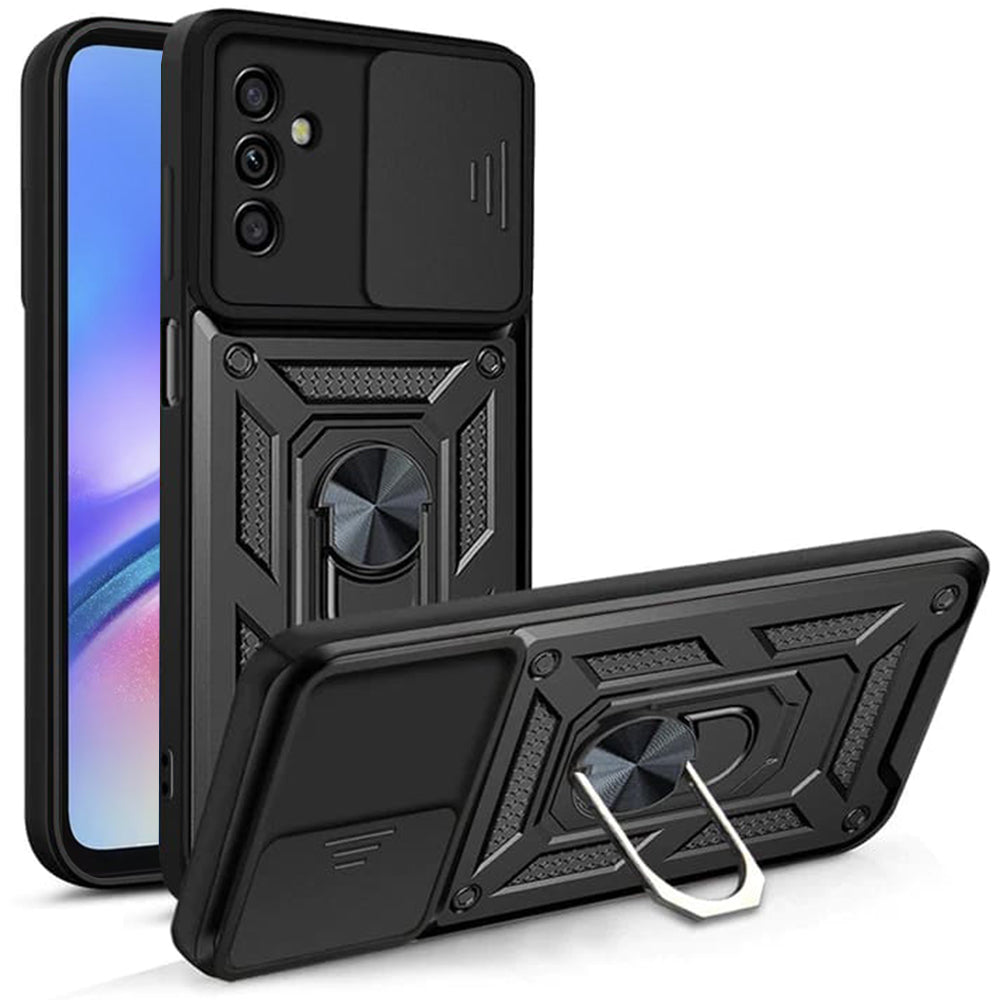 Custodia per Samsung Galaxy A05s A057, Techsuit, CamShield, Nera