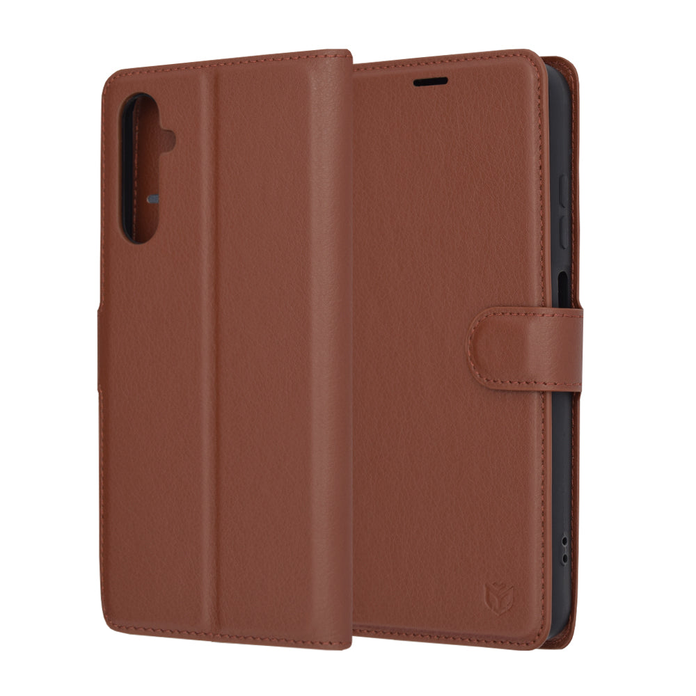 Custodia per Samsung Galaxy A05s A057, Techsuit, Leather Folio, Marrone