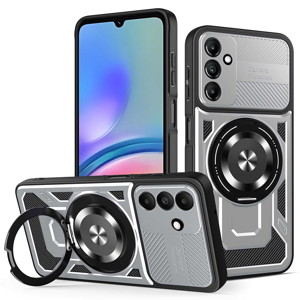 Custodia per Samsung Galaxy A05s A057, Techsuit, RuggedCam, Grigio