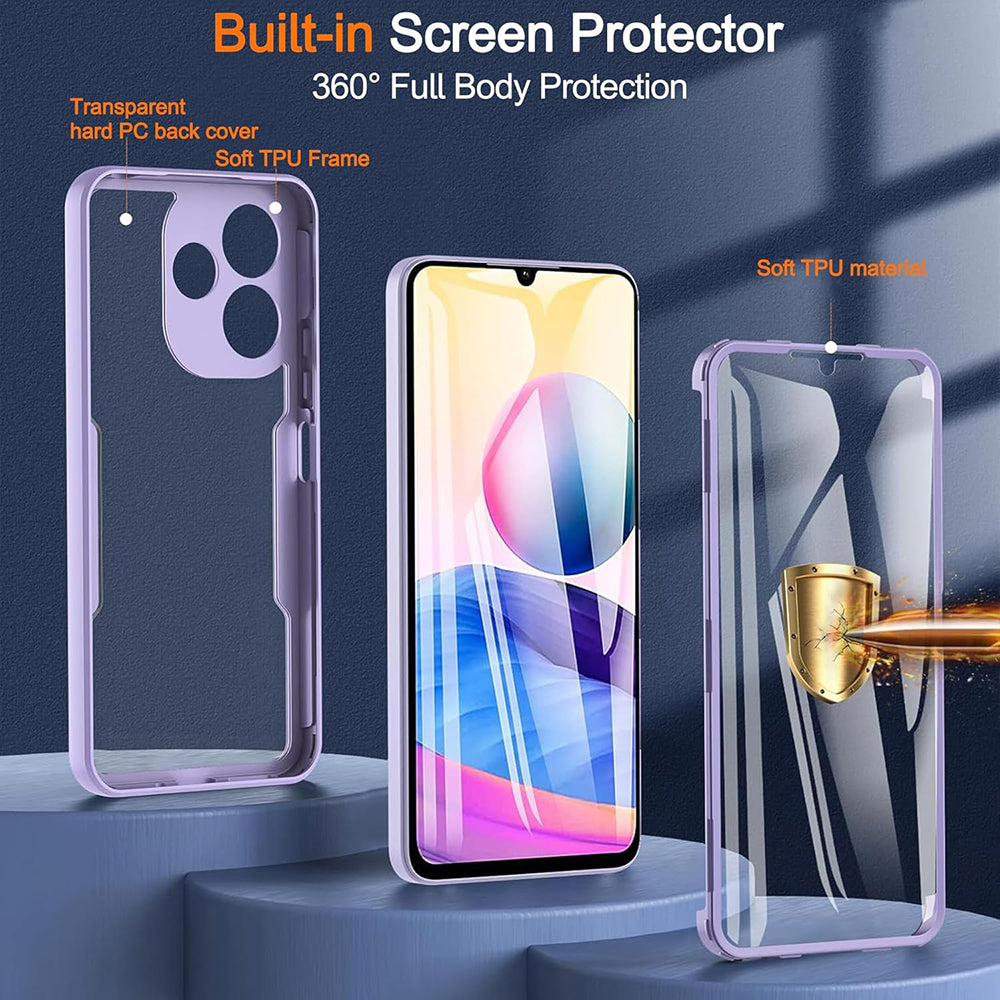 Custodia per Samsung Galaxy A06 A065, Techsuit, ColorVerse 360, Blu