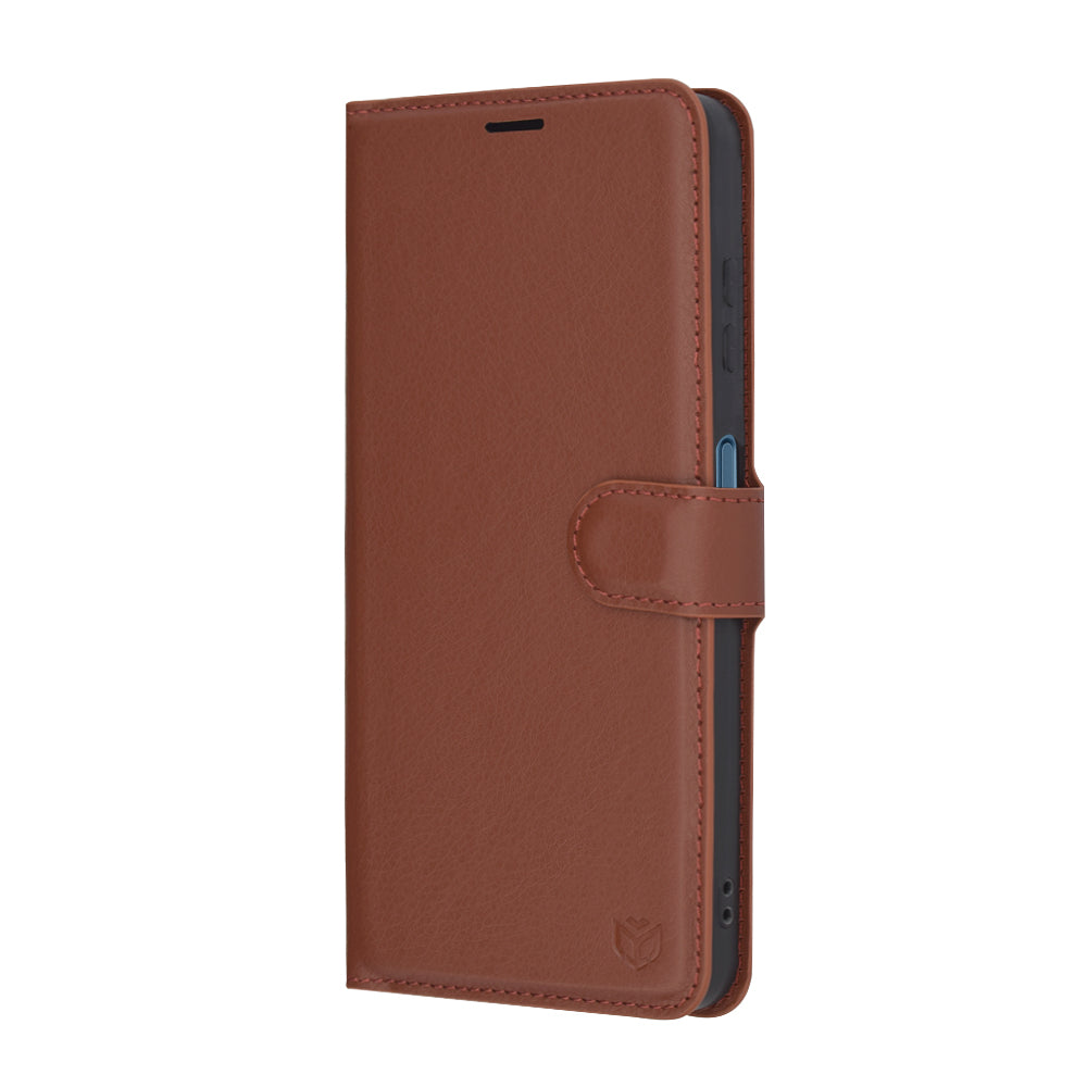 Custodia per Samsung Galaxy A06 A065, Techsuit, Leather Folio, Marrone