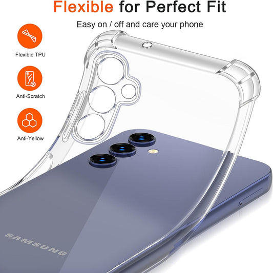 Custodia per Samsung Galaxy A10 A105, Techsuit, Shockproof Clear, Trasparente