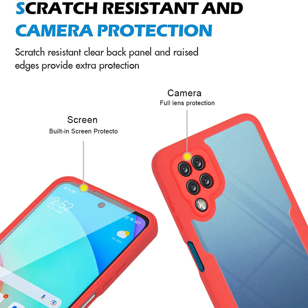 Custodia per Samsung Galaxy A12 A125, Techsuit, ColorVerse 360, Nera