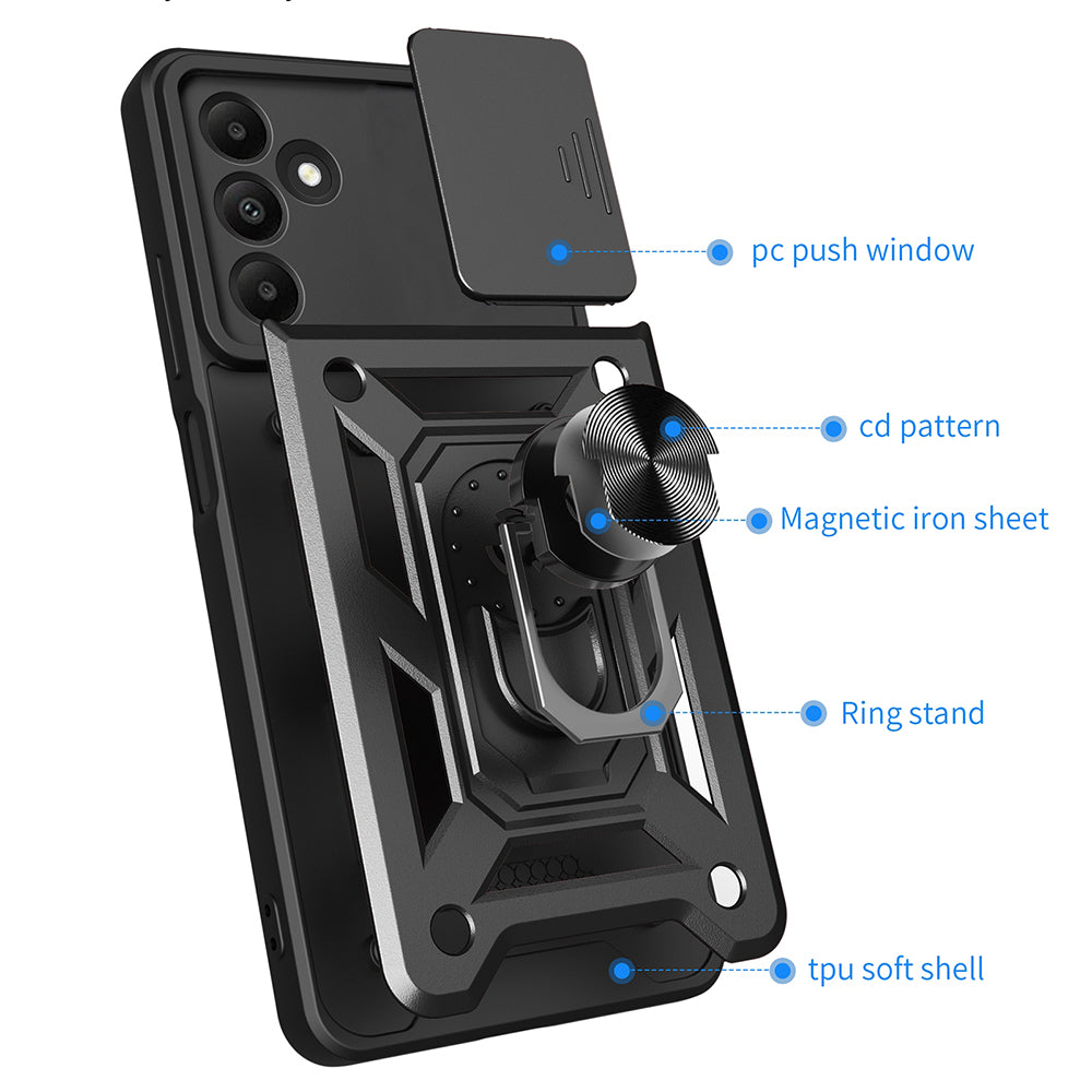 Custodia per Samsung Galaxy A15 5G A156 / A15 A155, Techsuit, CamShield, Blu