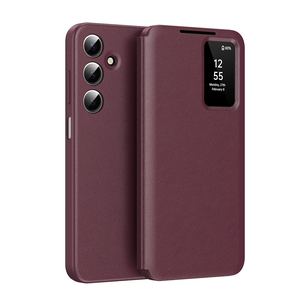 Custodia per Samsung Galaxy A18 5G A186 / A18 4G A185 / F17 / M17 / A17 4G A175, Techsuit, SmartView, Rossa