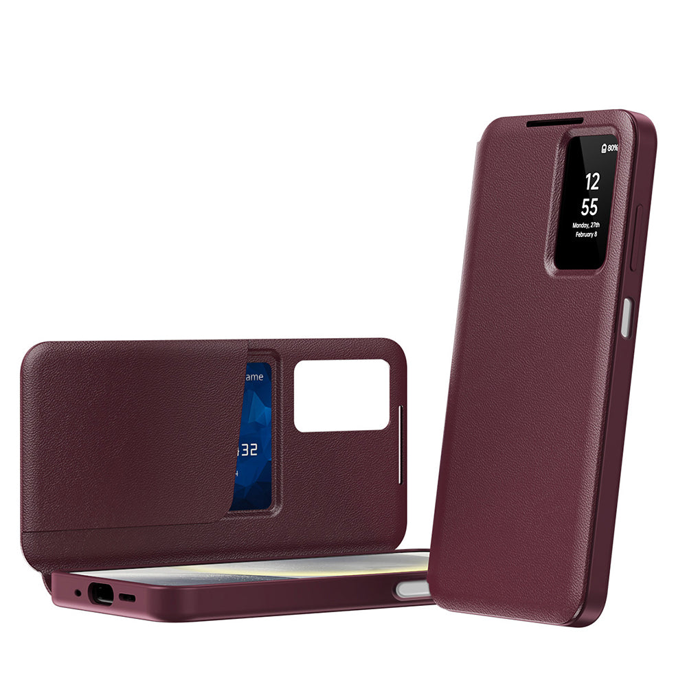 Custodia per Samsung Galaxy A18 5G A186 / A18 4G A185 / F17 / M17 / A17 4G A175, Techsuit, SmartView, Rossa