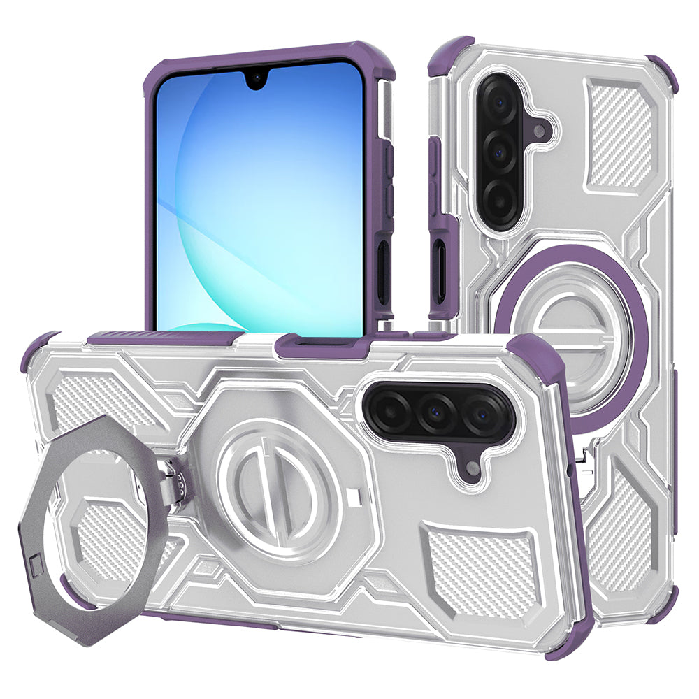 Custodia per Samsung Galaxy A17 4G / A17 5G, Techsuit, Carbon Shield Pro, Viola