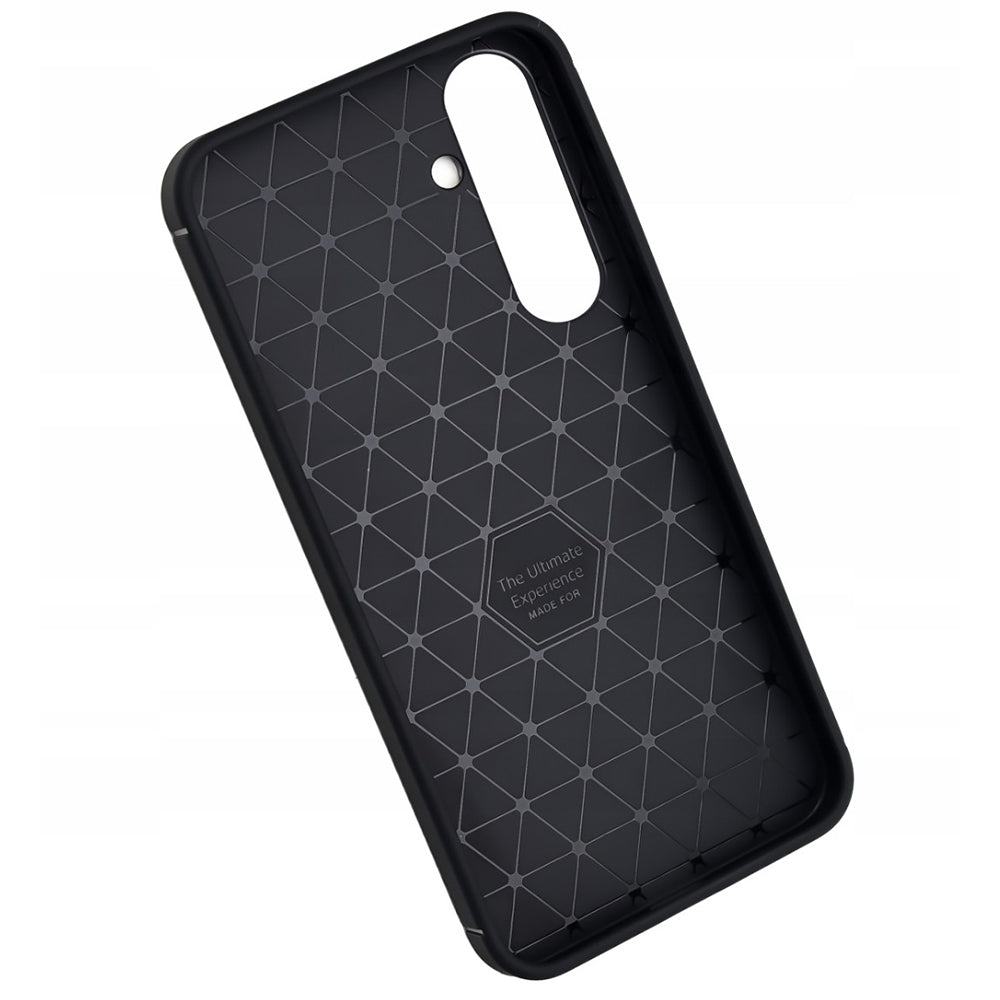 Custodia per Samsung Galaxy A17 5G A176, Techsuit, CarbonFiber, Nera
