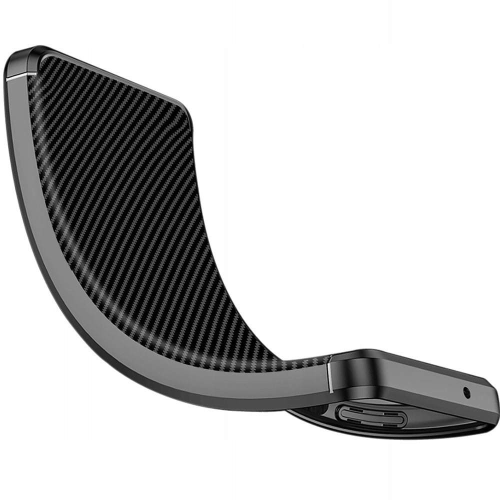 Custodia per Samsung Galaxy A17 5G A176, Techsuit, CarbonFiber, Nera