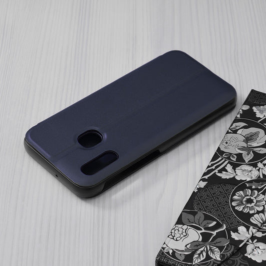 Custodia per Samsung Galaxy A20e A202, Techsuit, eFold, Blu Scuro