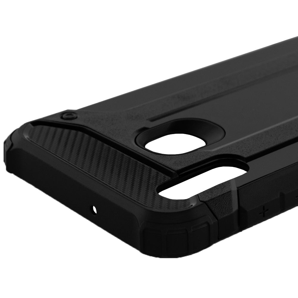 Custodia per Samsung Galaxy A20e A202, Techsuit, Hybrid Armor, Nera