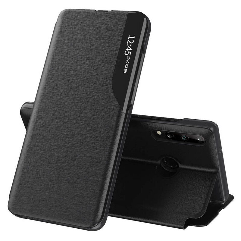 Custodia per Samsung Galaxy A20s A207, Techsuit, eFold, Nera