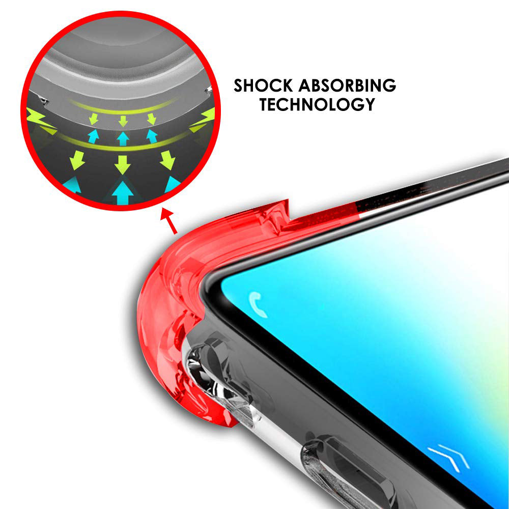 Custodia per Samsung Galaxy A21s A217, Techsuit, Shockproof Clear, Trasparente