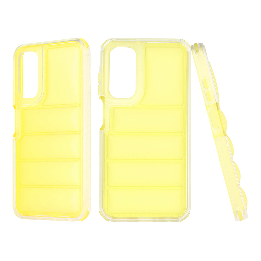 Custodia per Samsung Galaxy A25 A256, Techsuit, Wave Shield, Gialla