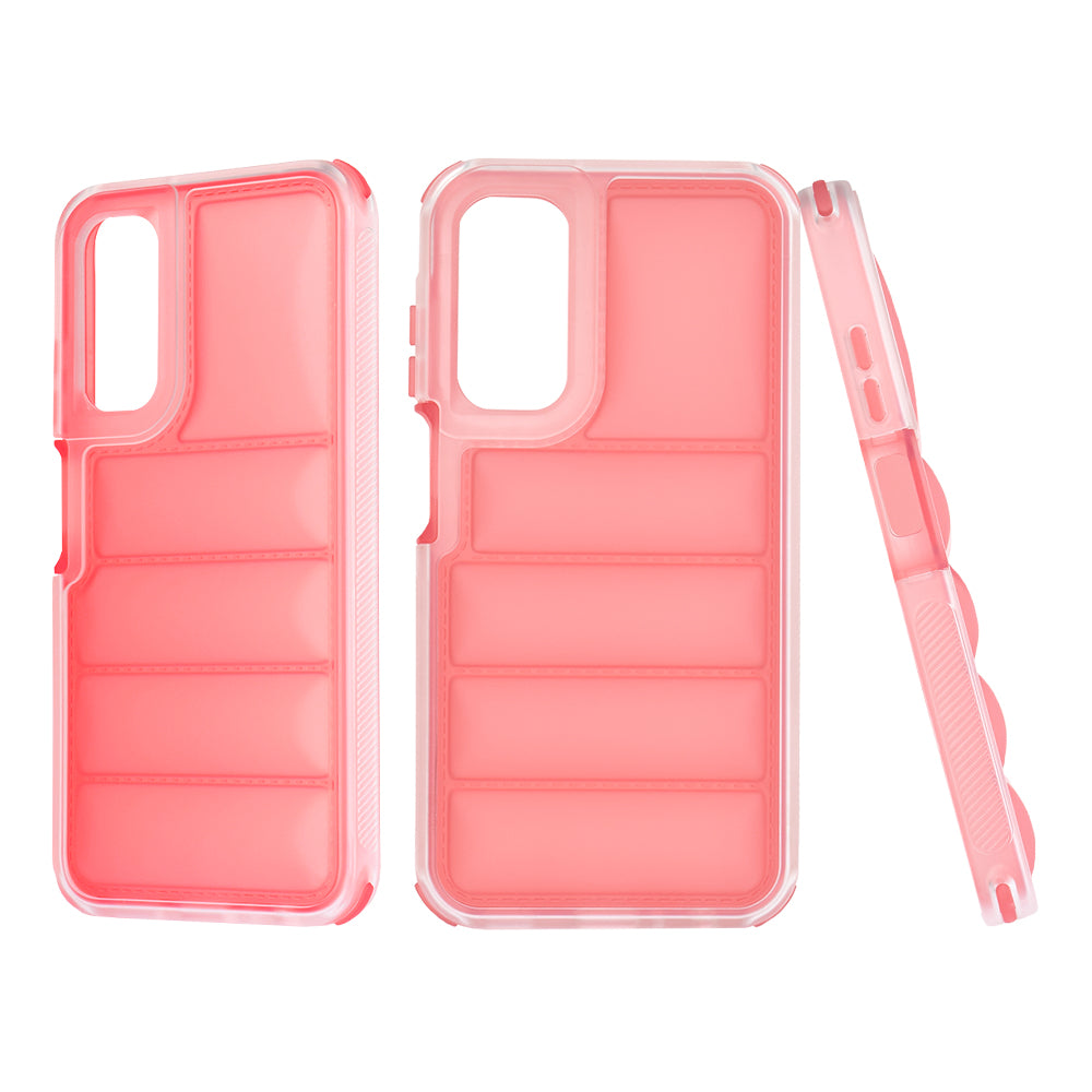 Custodia per Samsung Galaxy A25 A256, Techsuit, Wave Shield, Rossa
