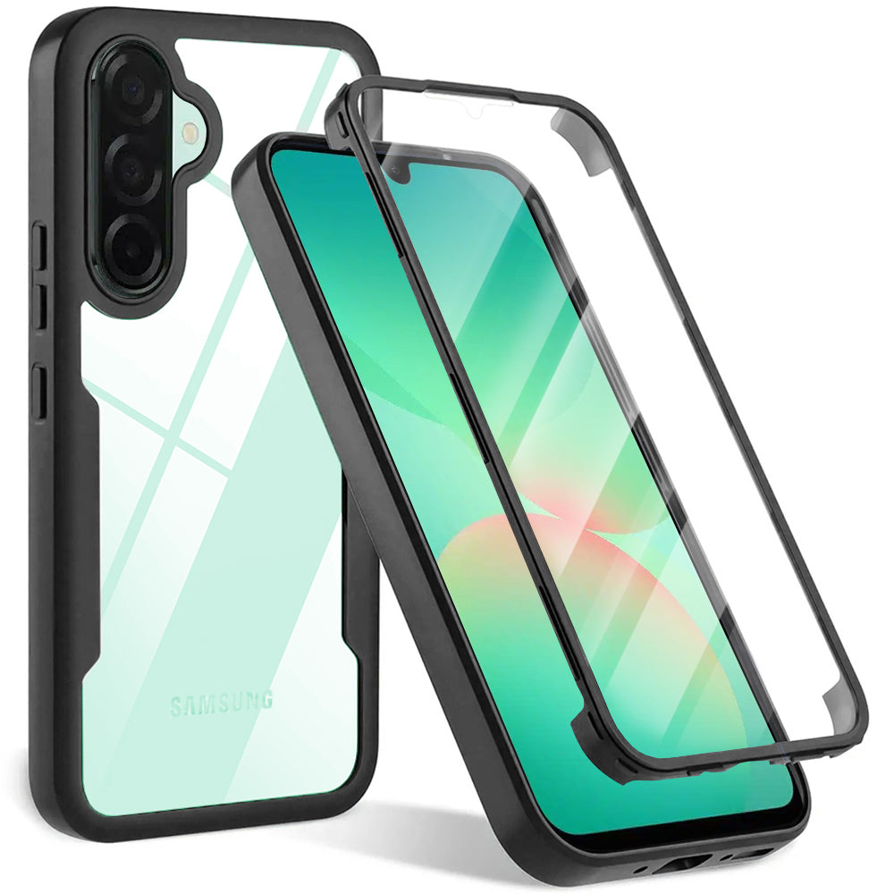 Custodia per Samsung Galaxy A26 A266, Techsuit, ColorVerse 360, Nera