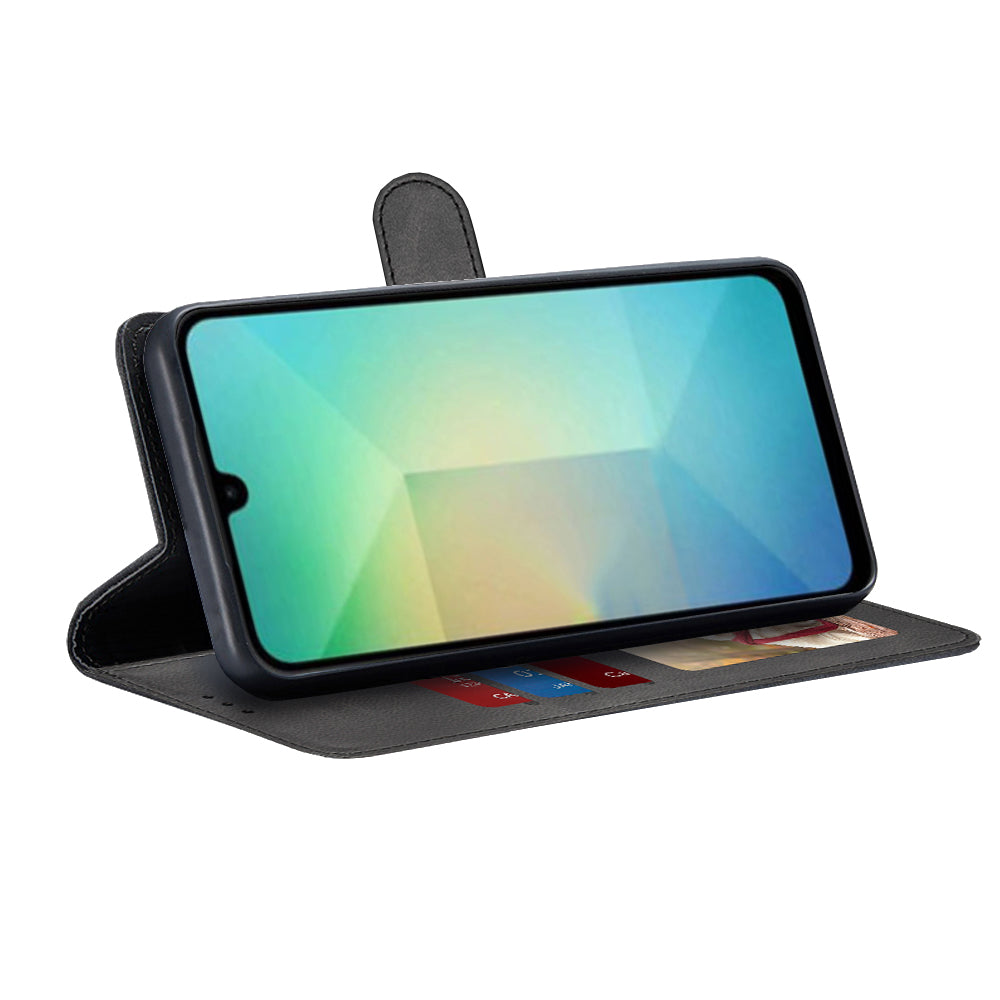 Custodia per Samsung Galaxy A26 A266, Techsuit, Diary Book, Nera