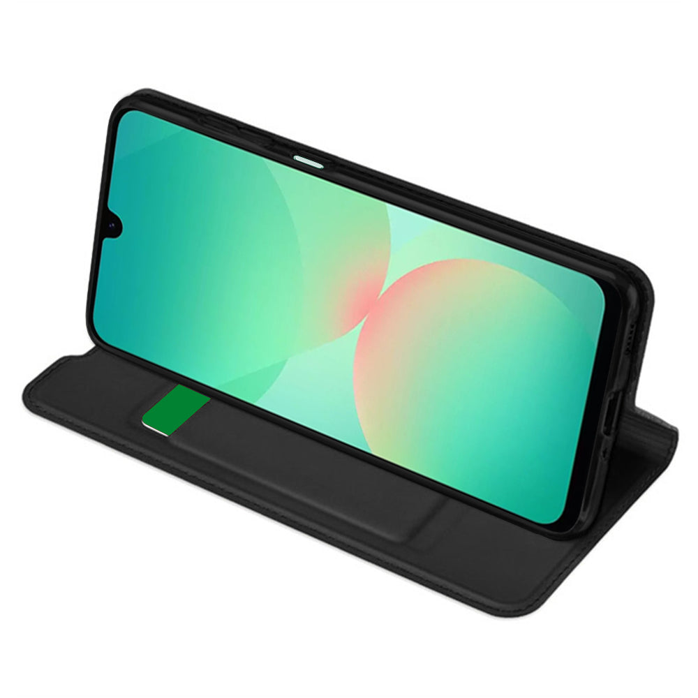 Custodia per Samsung Galaxy A26 A266, Techsuit, Magskin Book, Nera