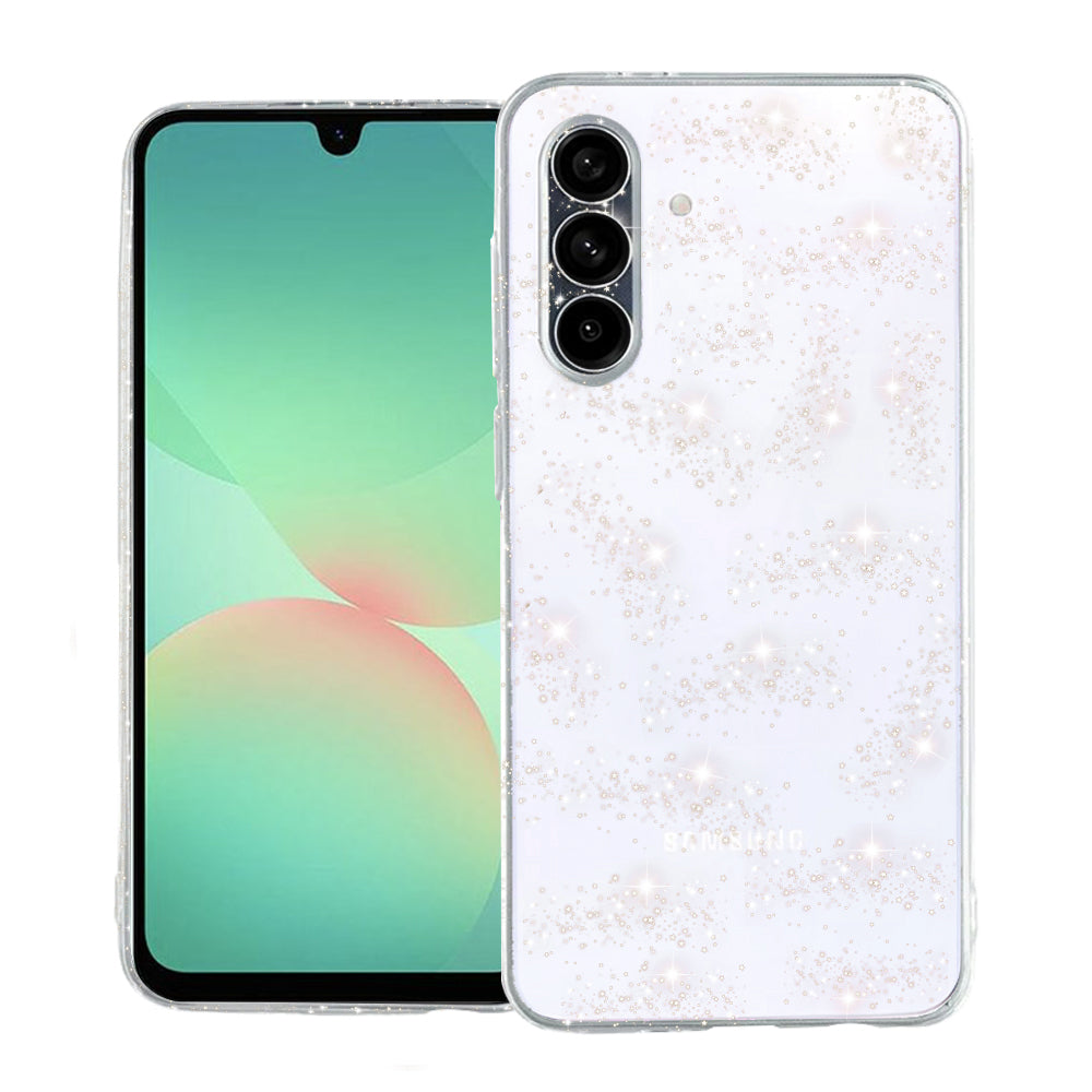 Custodia per Samsung Galaxy A26 A266, Techsuit, SparkleSkin, Trasparente
