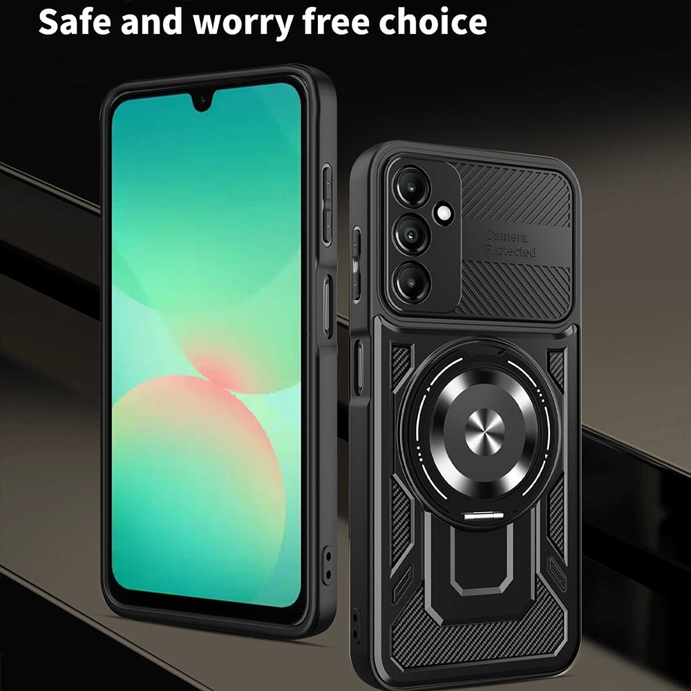 Custodia per Samsung Galaxy A27 5G, Techsuit, RuggedCam, Nera