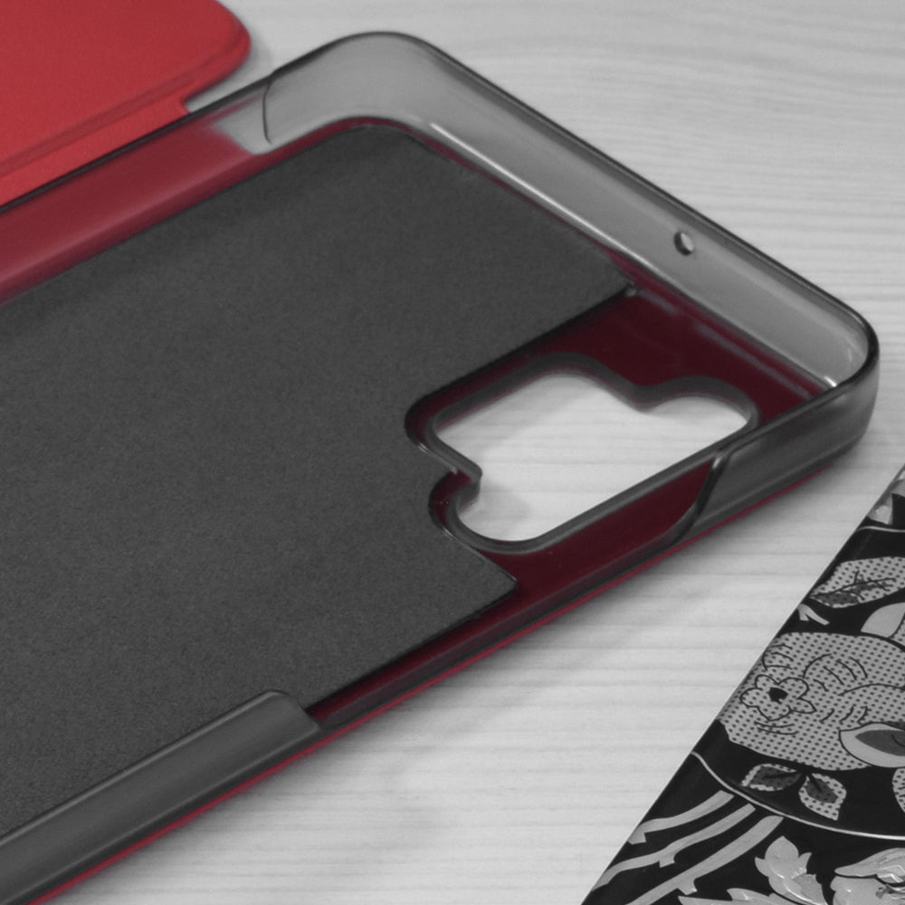 Custodia per Samsung Galaxy A32 A325, Techsuit, eFold, Rossa