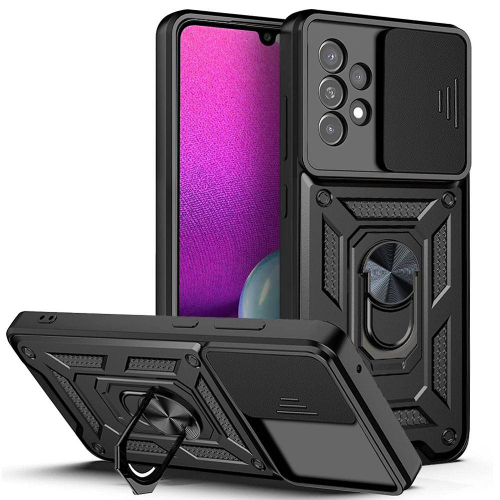 Custodia per Samsung Galaxy A33 5G A336, Techsuit, CamShield, Nera