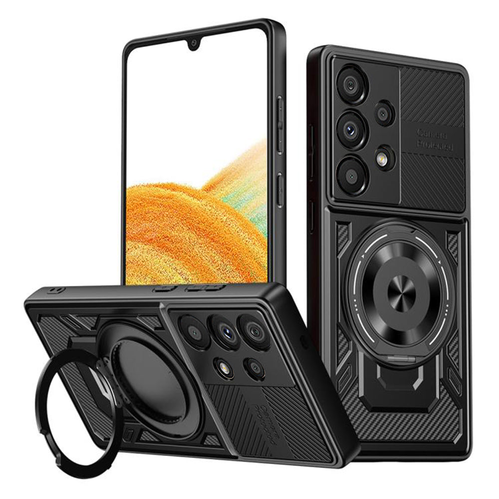 Custodia per Samsung Galaxy A33 5G A336, Techsuit, RuggedCam, Nera