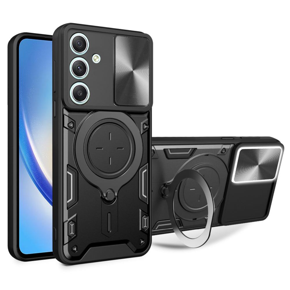 Custodia per Samsung Galaxy A34 A346, Techsuit, CamGuard Pro, Nera