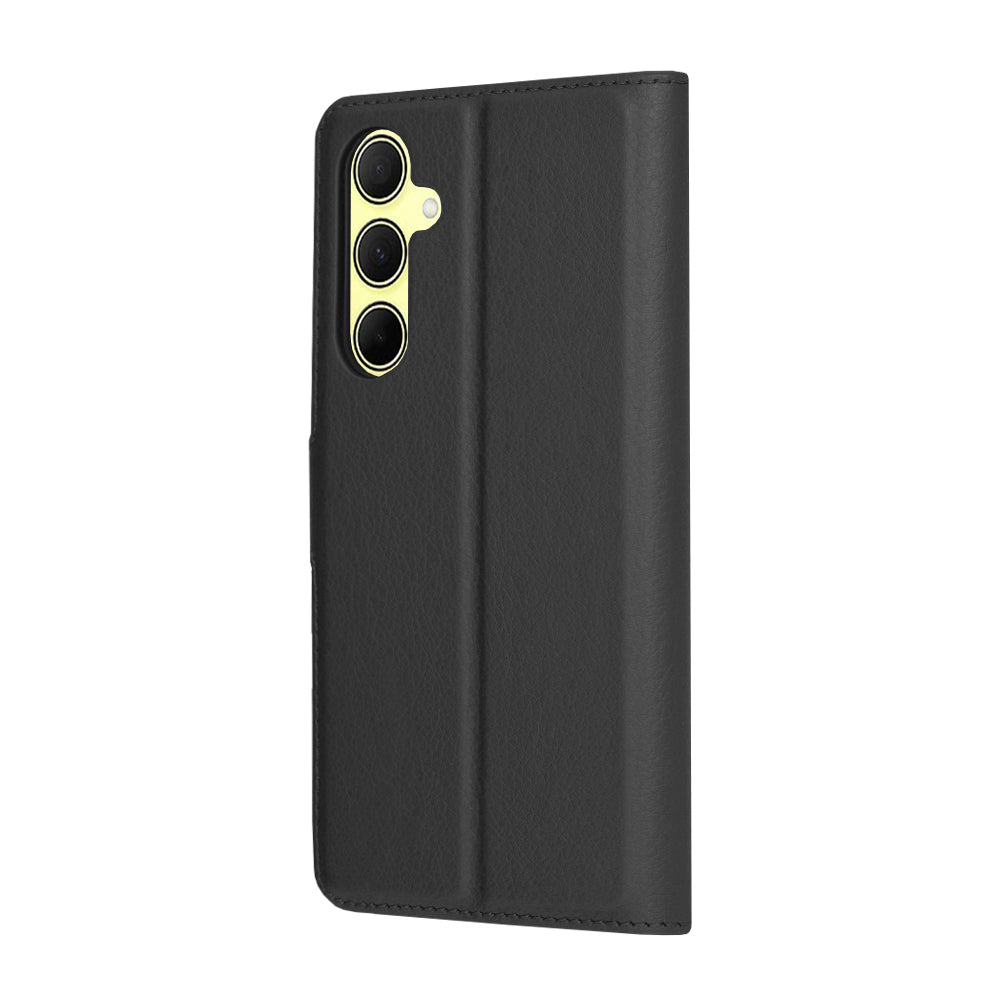 Custodia per Samsung Galaxy A35 5G A356, Techsuit, Leather Folio, Nera