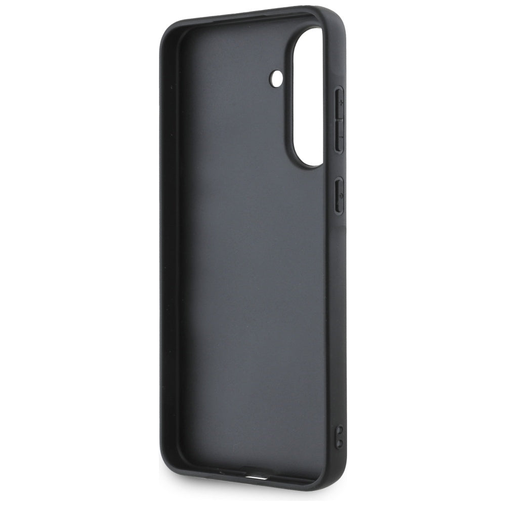 Custodia per Samsung Galaxy A36 A366, Karl Lagerfeld, Glitter Fixed Ikonik Karl, Nera