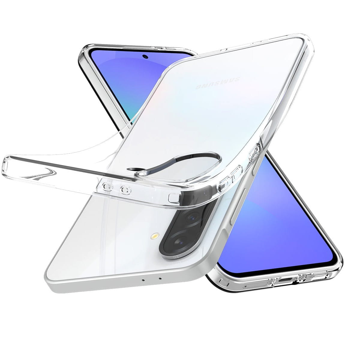 Custodia per Samsung Galaxy A36 A366, Spigen, Liquid Crystal, Trasparente ACS09167