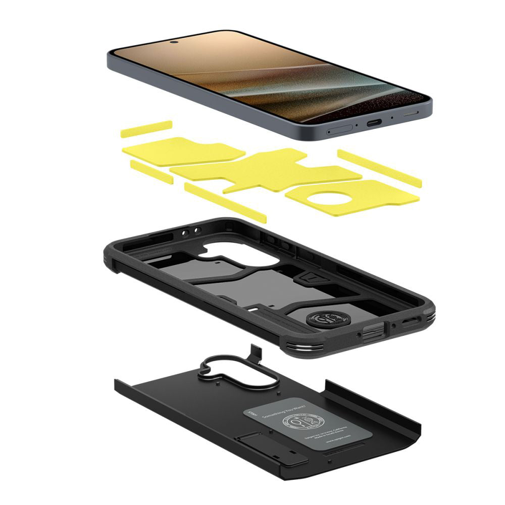 Custodia per Samsung Galaxy A36 A366, Spigen, Tough Armor, Nera ACS09166