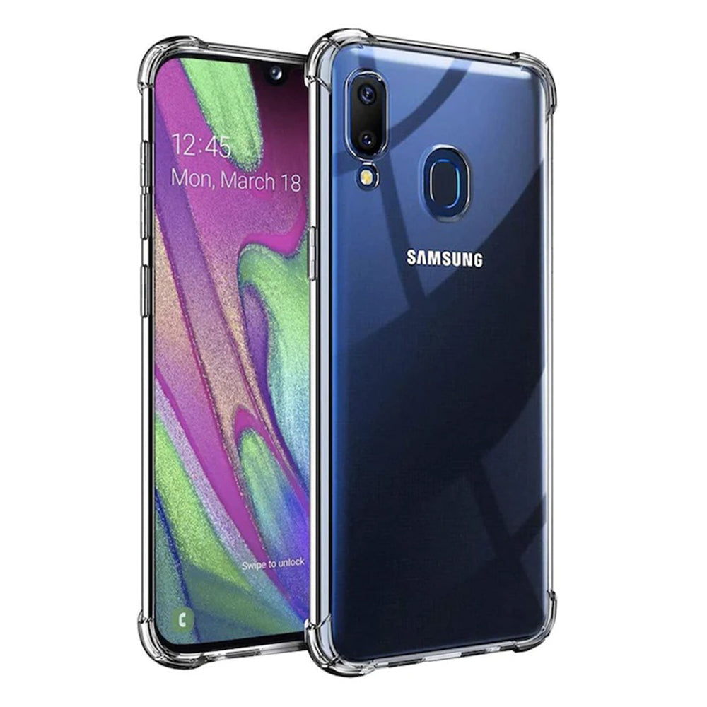Custodia per Samsung Galaxy A40 A405, Techsuit, Shockproof Clear, Trasparente