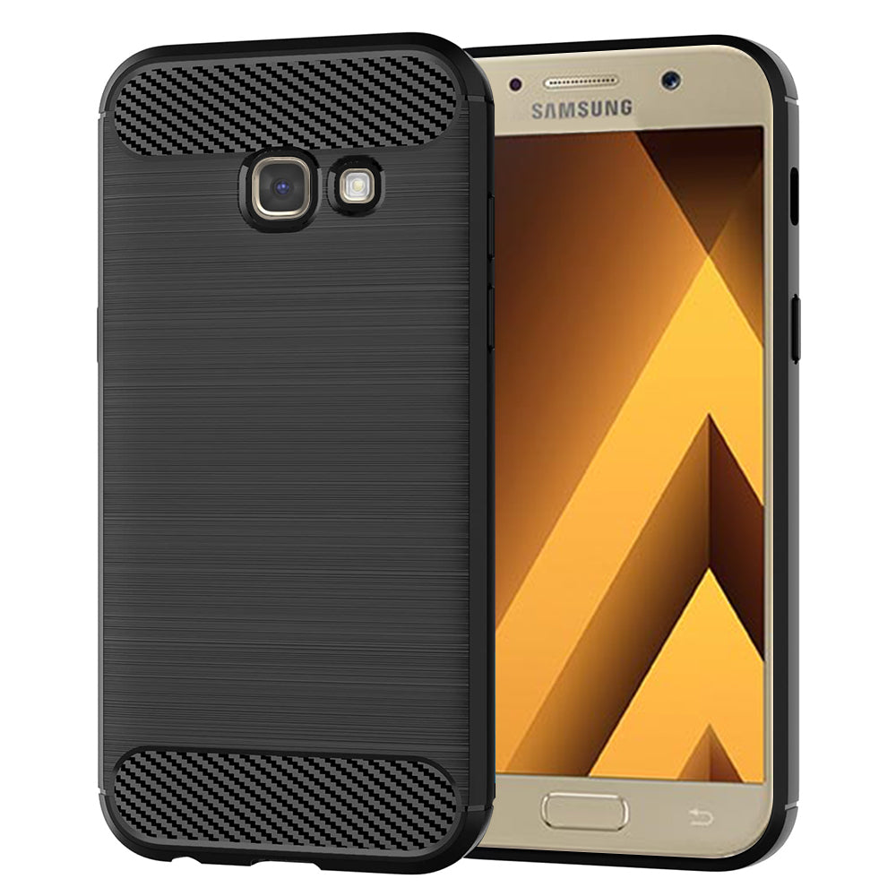 Custodia per Samsung Galaxy A5 (2017) A520, Techsuit, Carbonio, Nera