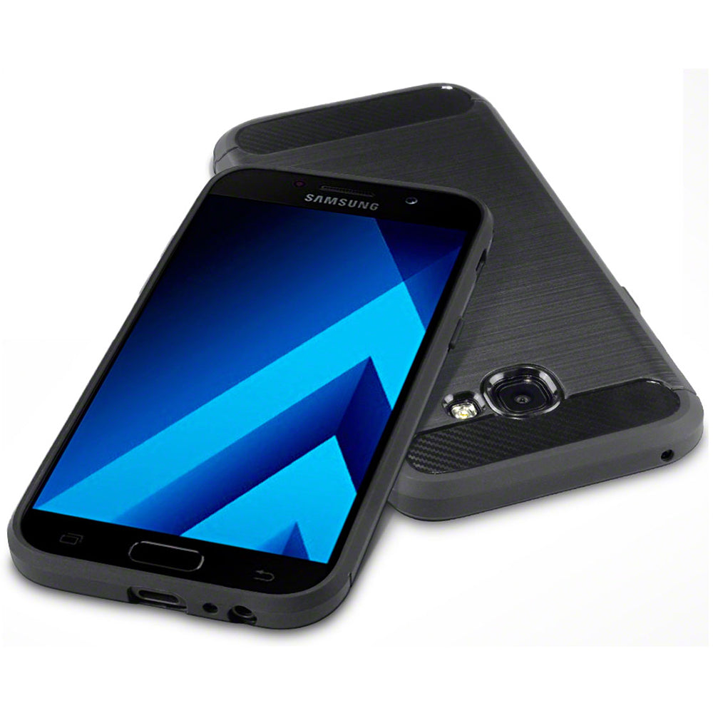 Custodia per Samsung Galaxy A5 (2017) A520, Techsuit, Carbonio, Nera