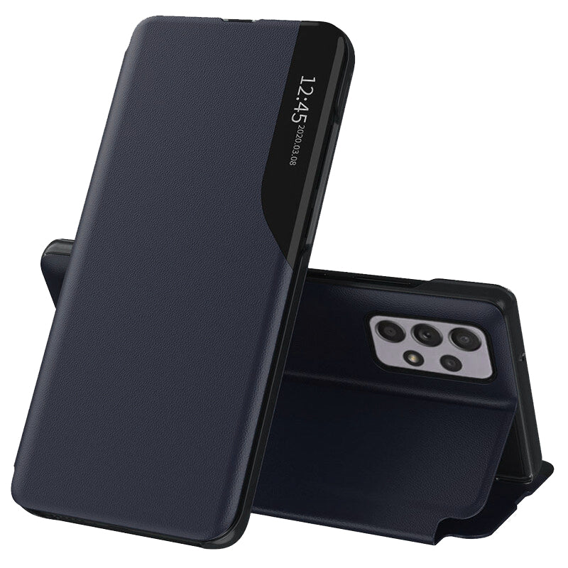 Custodia per Samsung Galaxy A52s 5G A528 / A52 5G A526 / A52 A525, Techsuit, eFold, Blu Scuro