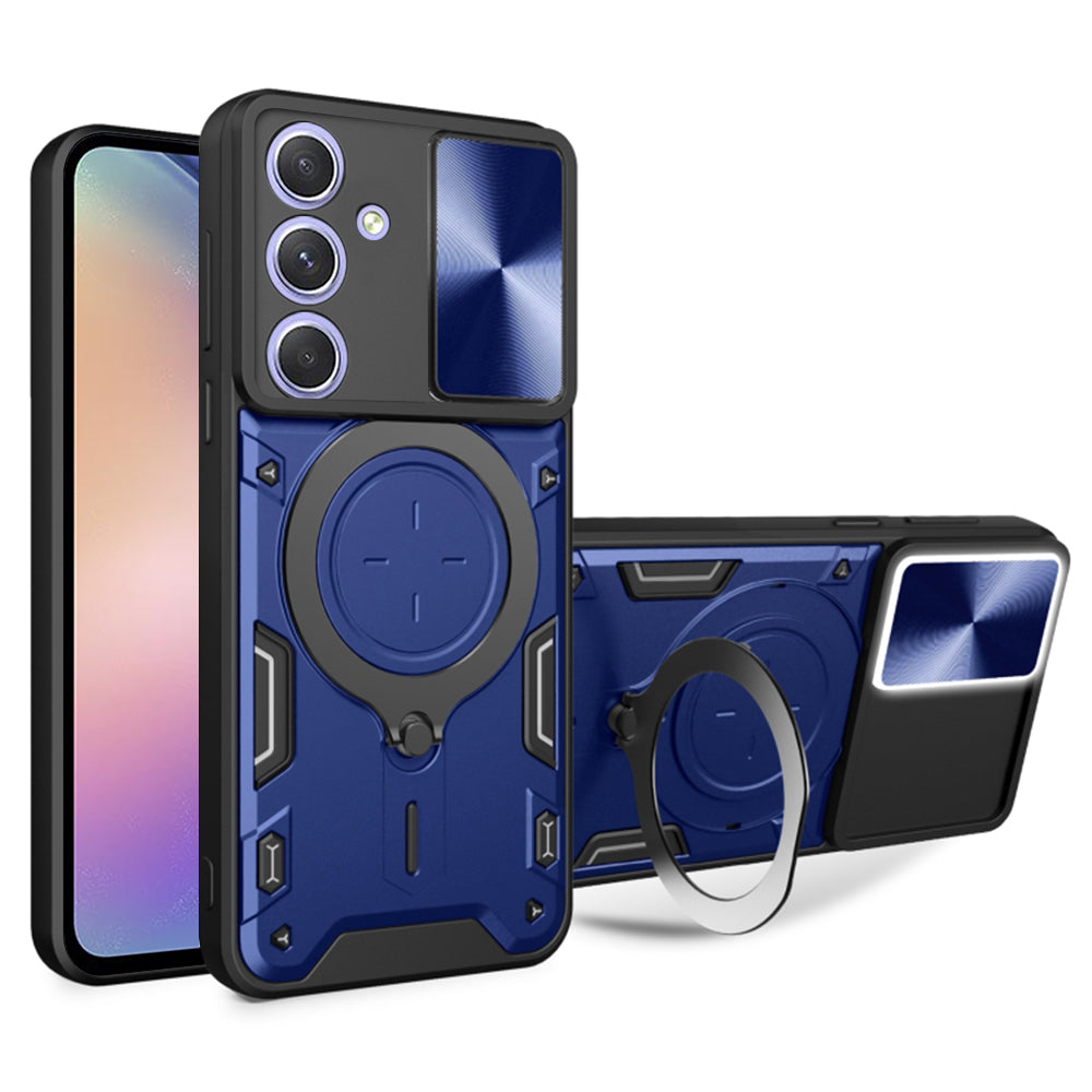 Custodia per Samsung Galaxy A54 A546, Techsuit, CamGuard Pro, Blu