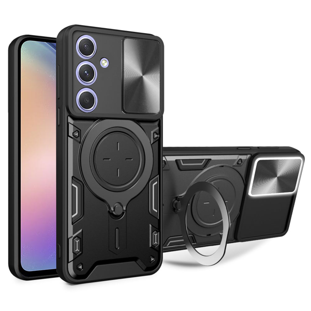 Custodia per Samsung Galaxy A54 A546, Techsuit, CamGuard Pro, Nera