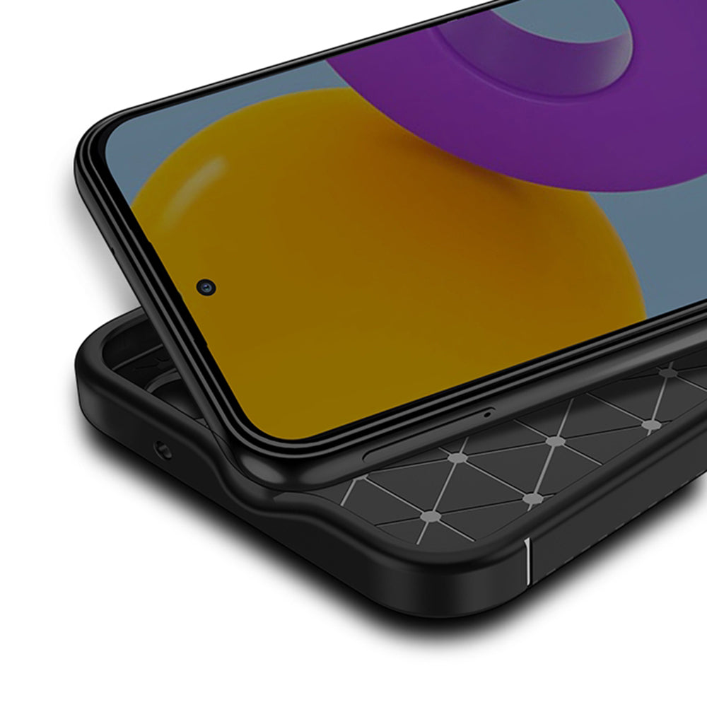 Custodia per Samsung Galaxy A54 A546, Techsuit, CarbonFiber, Nera
