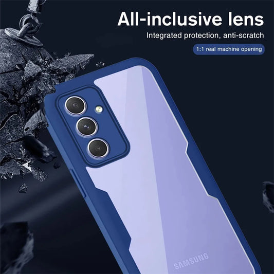 Custodia per Samsung Galaxy A54 A546, Techsuit, ColorVerse 360, Blu