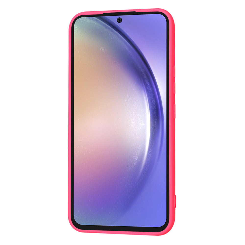 Custodia per Samsung Galaxy A54 A546, Techsuit, SoftFlex, Rosa Scuro