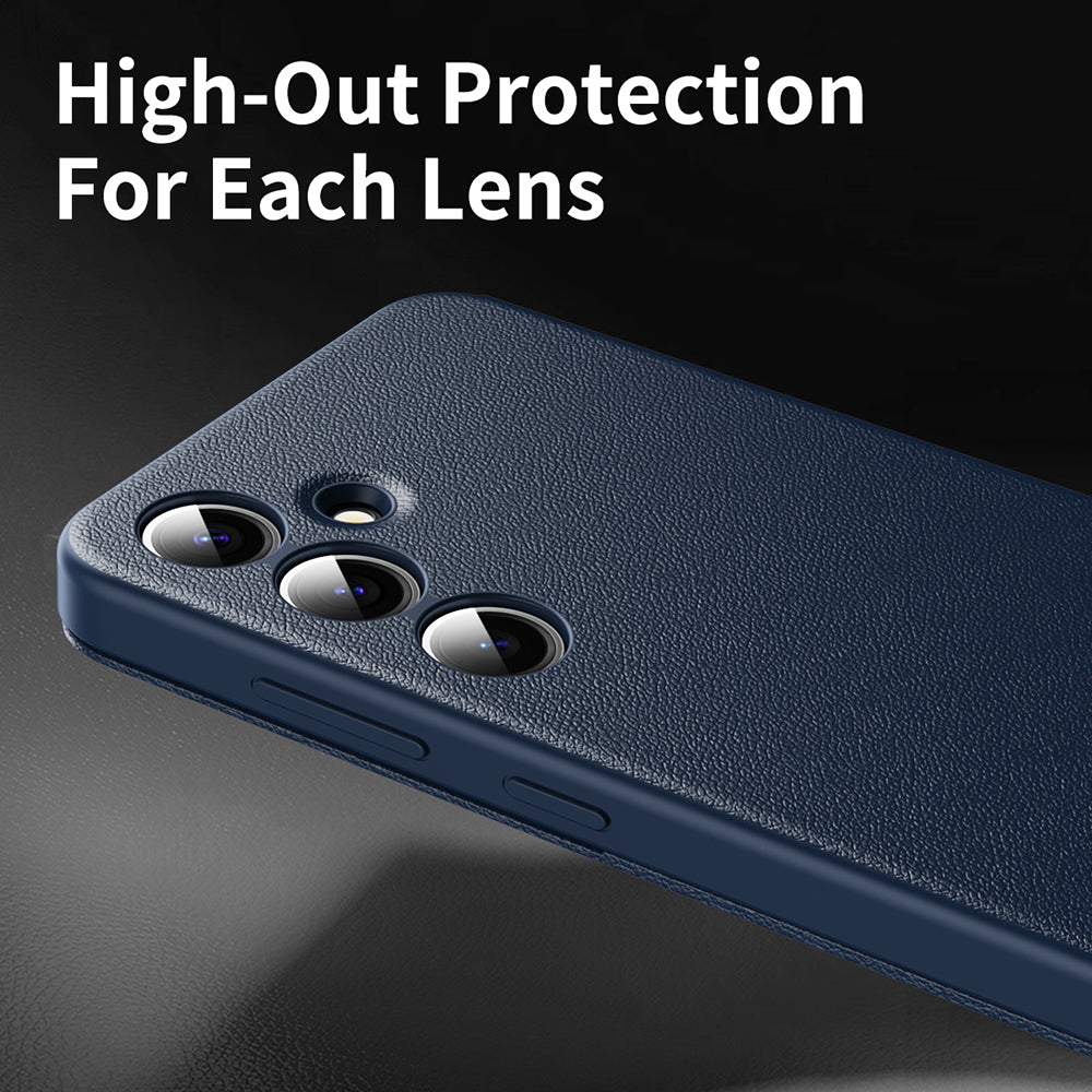 Custodia per Samsung Galaxy A55 5G A556, Techsuit, SmartView, Blu