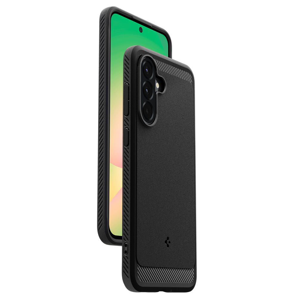 Custodia per Samsung Galaxy A56 A566, Spigen, Rugged Armor, Nera ACS09225