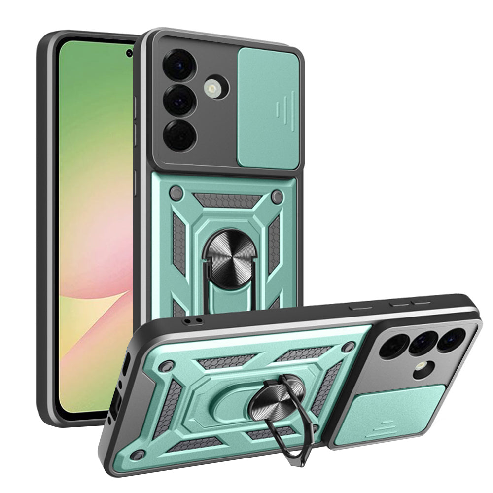 Custodia per Samsung Galaxy A56 A566, Techsuit, CamShield, Verde