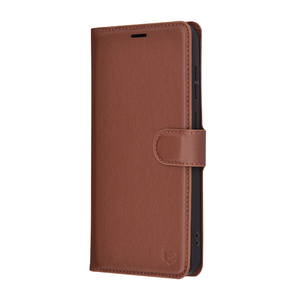 Custodia per Samsung Galaxy A56 A566, Techsuit, Leather Folio, Marrone