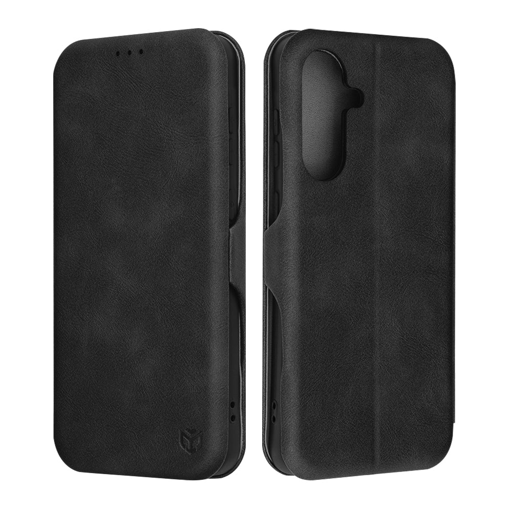 Custodia per Samsung Galaxy A56 A566, Techsuit, Safe Wallet Plus, Nera