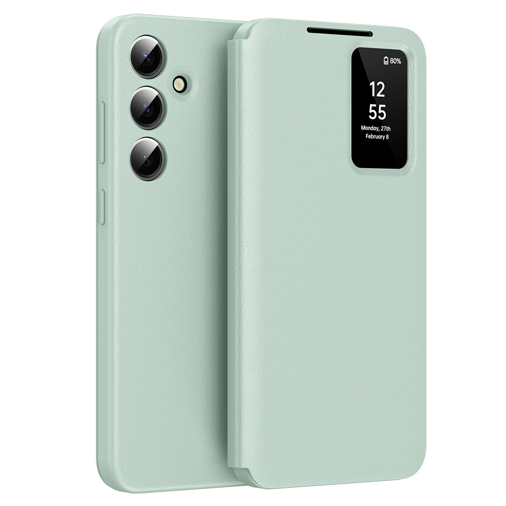 Custodia per Samsung Galaxy A56 A566, Techsuit, SmartView, Verde
