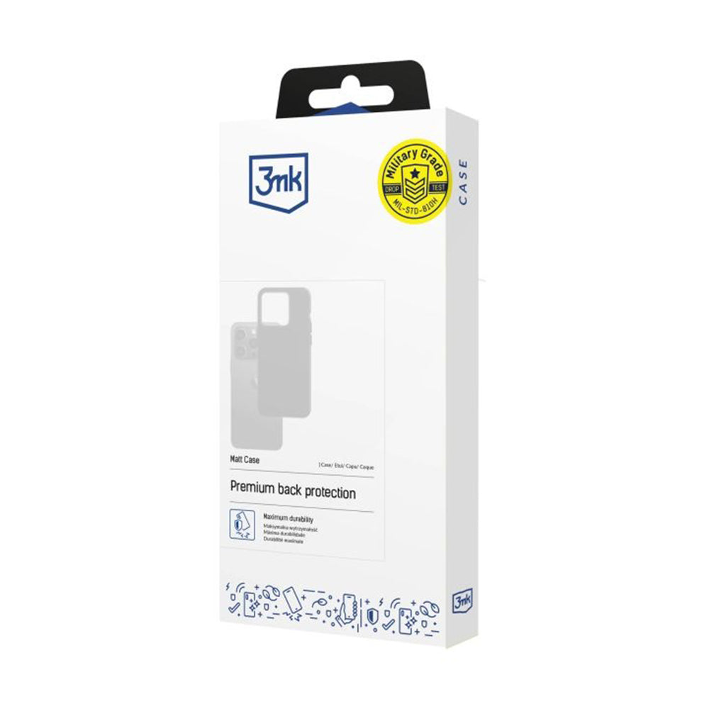 Custodia per Samsung Galaxy A57 5G, 3MK, Nera Opaca