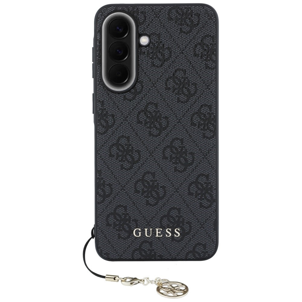 Custodia per Samsung Galaxy A57 5G, Guess, 4G Classic Logo Charm, Nera