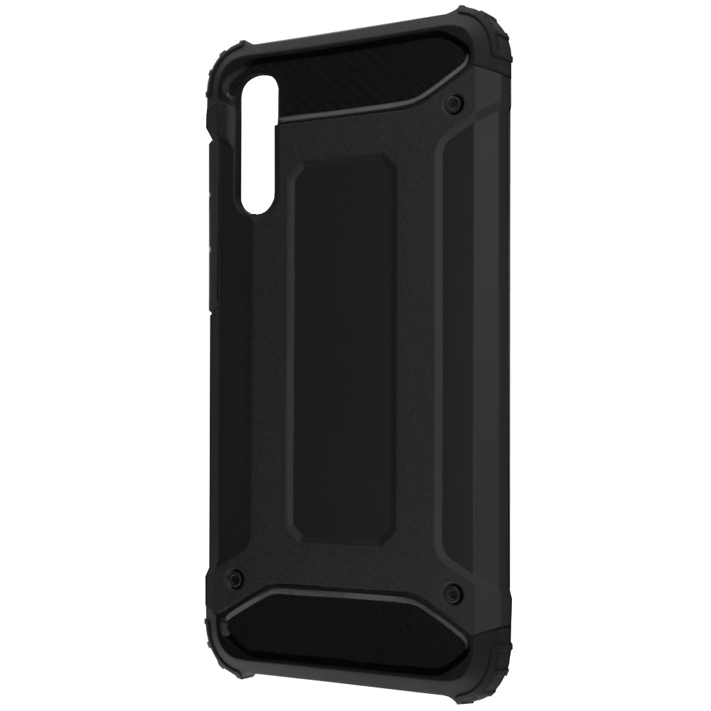 Custodia per Samsung Galaxy A70s A707 / A70 A705, Techsuit, Hybrid Armor, Nera